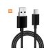 USB-C (Type-C) adatkábel, töltőkábel, USB-USB-C, gyári, fekete, 3A 1m, Xiaomi