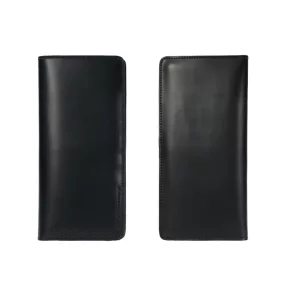 Remax fekete bőr pénztárca, irattartó rekesszel