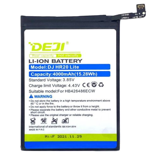 Honor 20 Lite akkumulátor, HB426486ECW kompatibilis, prémium, 4000mAh, DEJI