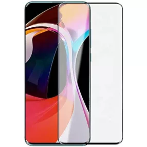   Xiaomi Mi 10 5G / Mi 10 Pro 5G üvegfólia, tempered glass, előlapi, 3D, edzett, hajlított, fekete kerettel