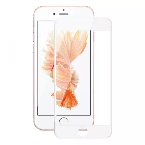   iPhone 6 Plus / 6S Plus üvegfólia, tempered glass, előlapi, 3D, edzett, fehér kerettel, TiPX
