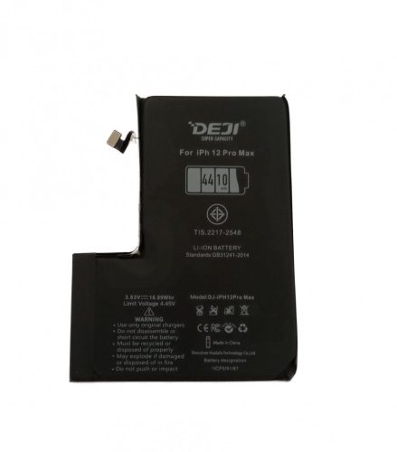 iPhone 12 Pro Max akkumulátor, prémium, 4410mAh, DEJI