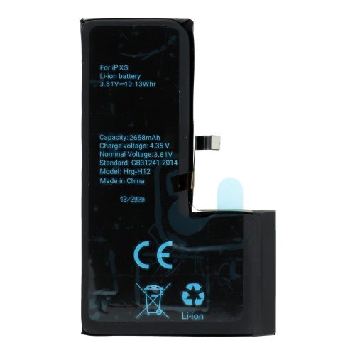 iPhone XS akkumulátor, ragasztóval, 2658mAh
