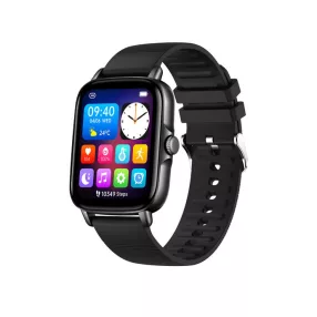   Colmi P30 okosóra szilikon szíjjal, 1,9" HD kijelző, IP67 vízállóság, fekete