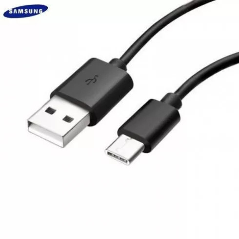 Samsung USB-C (Type-C) adatkábel, töltőkábel, gyári, fekete, 1.5m, EP-DG930IBEGWW