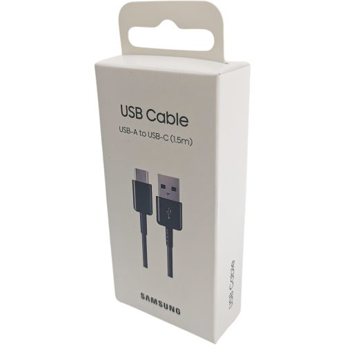 Samsung USB-C (Type-C) adatkábel, töltőkábel, gyári, fekete, 1.5m, EP-DG930IBEGWW