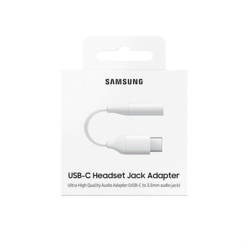 Adapter, átalakító, OTG, audio, jack, 3,5mm -> Type-C, gyári, csomagolt, Samsung EE-UC10JUW