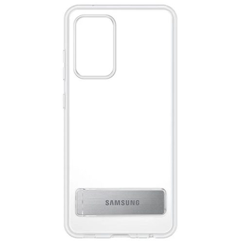 Samsung Galaxy S22 Plus 5G (S22+ 5G) gyári szilikon tok, TPU, SM-S906, átlátszó, kitámasztható, EF-JS906CTEGWW