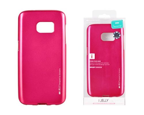 Samsung Galaxy S8 szilikon tok, hátlaptok, telefon tok, pink, Mercury I-Jelly Metal