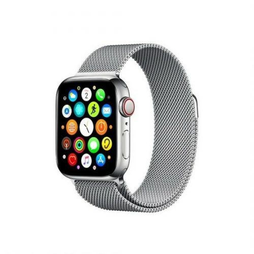 Mercury okosóra fém szíj, ezüst, Apple Watch 4/5/6/7/SE 38/40/41mm