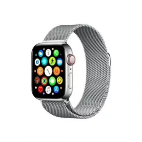   Mercury ezüst okosóra fém szíj, Apple Watch 4/5/6/7/SE 42/44/45mm