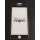 iPhone 7 Plus / 8 Plus üvegfólia, tempered glass, előlapi, 3D, edzett, hajlított, fekete-arany kerettel, Diamond