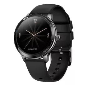   Colmi V33 okosóra szilikon szíjjal, 1,09" HD kijelző, IP67 vízállóság, fekete