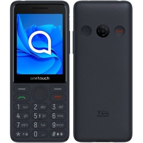 TCL onetouch 4042s 4G mobiltelefon, dual sim, sötétszürke, kártyafüggetlen, magyar menüs, SOS gombbal, dokkolóval