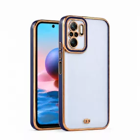   Xiaomi Redmi Note 10 / Note 10s szilikon tok, hátlaptok, telefon tok, átlátszó-kék, Angel Eyes