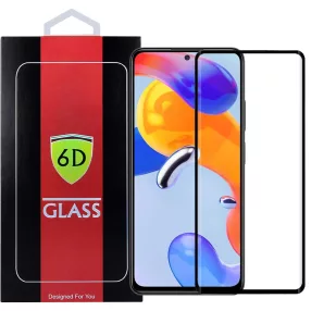   Xiaomi Redmi Note 11 Pro 5G / Redmi Note 11 Pro Plus 5G üvegfólia, tempered glass, előlapi, 6D, edzett, hajlított, fekete kerettel