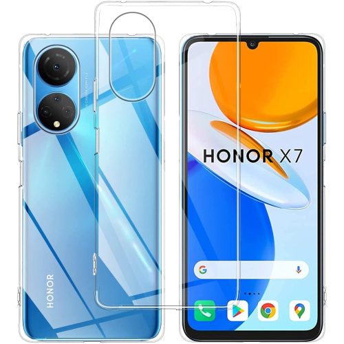 Honor X7 szilikon tok, hátlaptok, telefon tok, vékony, átlátszó, 1mm