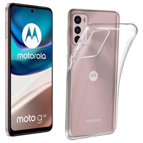 Motorola Moto G42 szilikon tok, hátlaptok, telefon tok, vékony, átlátszó, 1mm