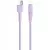 USB-A - Lightning kábel 1,5m 2.1A töltőkábel lila szilikon, Setty KSA-L-1.529