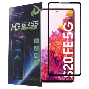   Samsung Galaxy S20 FE / S20 FE 5G üvegfólia, tempered glass, előlapi, 9D, edzett, hajlított, fekete kerettel