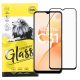 Realme C31 üvegfólia, tempered glass, előlapi, 9D, edzett, hajlított, fekete kerettel