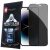 iPhone 14 Pro üvegfólia, tempered glass, előlapi, edzett, hajlított, fekete kerettel, betekintés védelemmel, Privacy