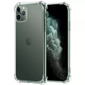   iPhone 11 Pro szilikon tok, hátlaptok, telefon tok, erősített sarkokkal, átlátszó, Anti Shock, 1.5mm