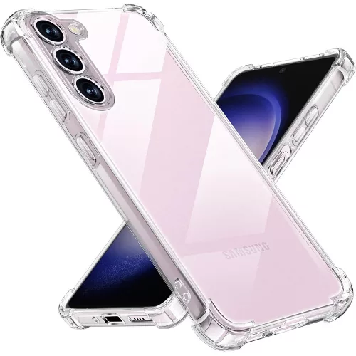 Samsung Galaxy S23 5G szilikon tok, hátlaptok, telefon tok, erősített sarkokkal, átlátszó, Anti Shock, 1.5mm