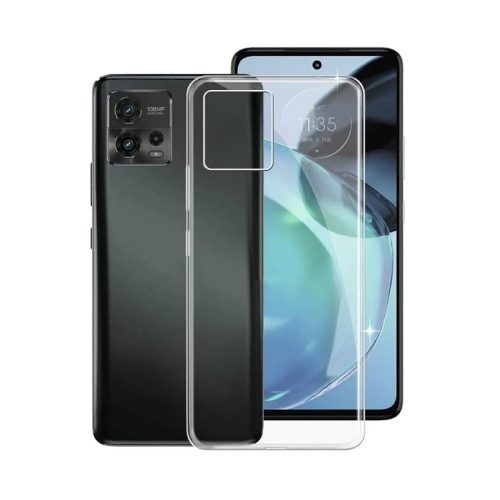 Motorola Moto G72 szilikon tok, hátlaptok, telefon tok, vékony, átlátszó, 1mm