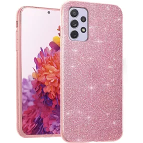   Samsung Galaxy A23 5G szilikon tok, hátlaptok, telefon tok, csillámos, pink, Glitter