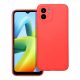 Xiaomi Redmi A1 / Redmi A2 szilikon tok, hátlaptok, telefon tok, velúr belsővel, matt, piros, Silicon