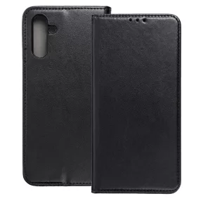   Samsung Galaxy A34 5G könyvtok, fliptok, telefon tok, mágneszáras, bankkártyatartós, fekete, Smart Magnetic