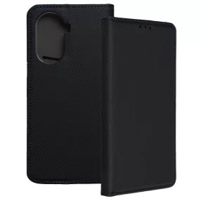   Huawei Nova 10 SE könyvtok, fliptok, telefon tok, mágneszáras, bankkártyatartós, fekete