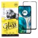 Motorola Moto G52 / G71s / G72 / G82 5G üvegfólia, tempered glass, előlapi, 9D, edzett, hajlított, fekete kerettel