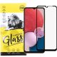 Samsung Galaxy A14 4G / A14 5G üvegfólia, tempered glass, előlapi, 9D, edzett, hajlított, fekete kerettel