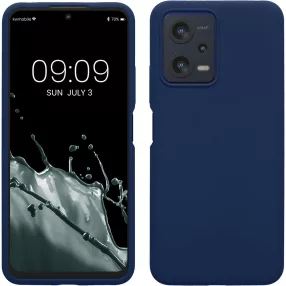   Xiaomi Redmi Note 12 5G (Globál) / Poco X5 5G szilikon tok, hátlaptok, telefon tok, matt, sötétkék