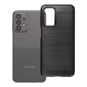   Samsung Galaxy A23 5G szilikon tok, hátlaptok, telefon tok, karbon mintás, fekete, Simple Carbon