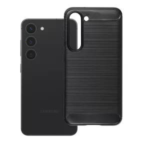   Samsung Galaxy S23 Plus 5G (S23+ 5G) szilikon tok, hátlaptok, telefon tok, karbon mintás, fekete, Simple Carbon