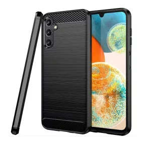   Samsung Galaxy A34 5G szilikon tok, hátlaptok, telefon tok, karbon mintás, fekete, Simple Carbon
