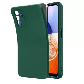   Samsung Galaxy A14 4G / A14 5G szilikon tok, hátlaptok, telefon tok, matt, zöld