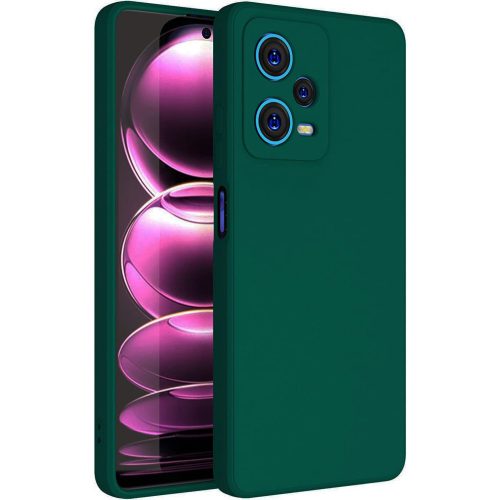 Xiaomi Redmi Note 12 Pro 5G (Globál) / Poco X5 Pro 5G szilikon tok, hátlaptok, telefon tok, matt, zöld