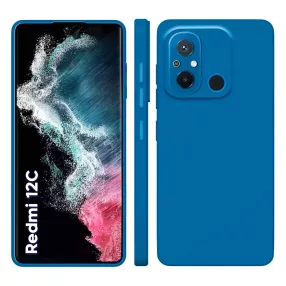   Xiaomi Redmi 12C szilikon tok, hátlaptok, telefon tok, matt, sötétkék