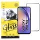 Samsung Galaxy A54 5G üvegfólia, tempered glass, előlapi, 9D, edzett, hajlított, fekete kerettel