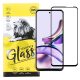 Motorola Moto G13 / G23 / G53 5G / G73 5G üvegfólia, tempered glass, előlapi, 9D, edzett, hajlított, fekete kerettel