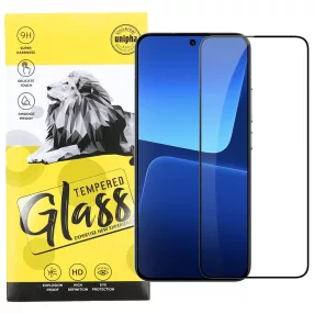  Xiaomi 13 5G üvegfólia, tempered glass, előlapi, 9D, edzett, hajlított, fekete kerettel