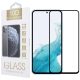 Samsung Galaxy A54 5G üvegfólia, tempered glass, előlapi, 10D, edzett, hajlított, fekete kerettel