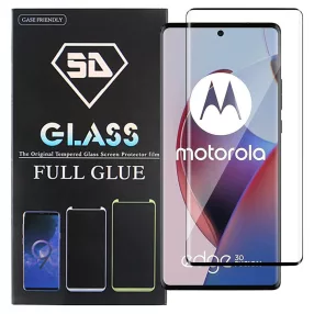   Motorola Edge 30 Fusion 5G üvegfólia, tempered glass, előlapi, 5D, edzett, hajlított, fekete kerettel