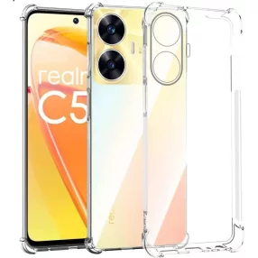   Realme C55 szilikon tok, hátlaptok, telefon tok, erősített sarkokkal, átlátszó, Anti Shock, 1.5mm