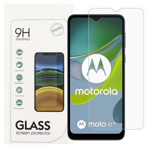 Motorola Moto E13 üvegfólia, tempered glass, előlapi, edzett, 9H, 0.3mm