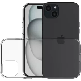   iPhone 15 szilikon tok, hátlaptok, telefon tok, vékony, átlátszó, 1mm
